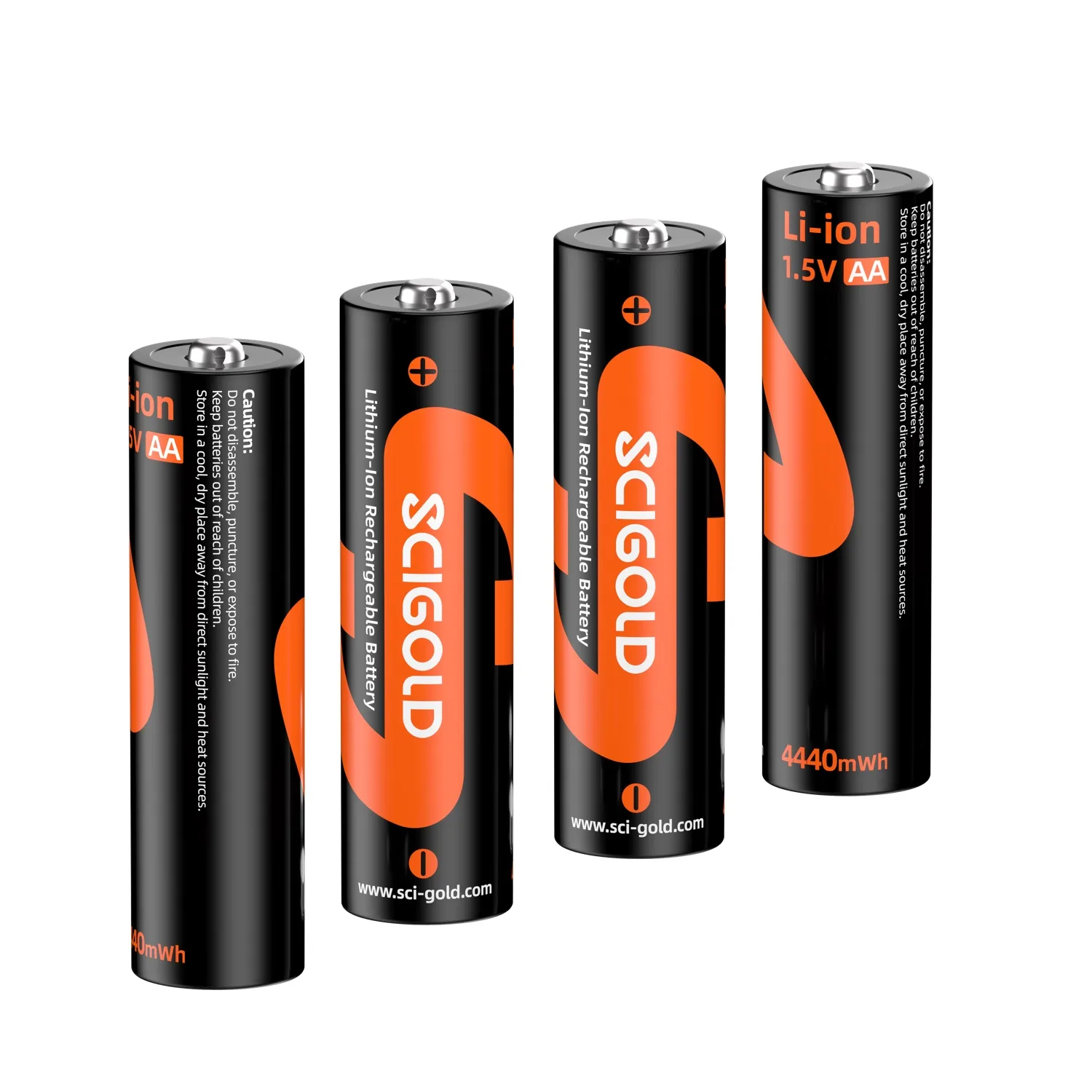 SCIGOLD AA 1.5V Lithium — 4-Pack (Cells Only)