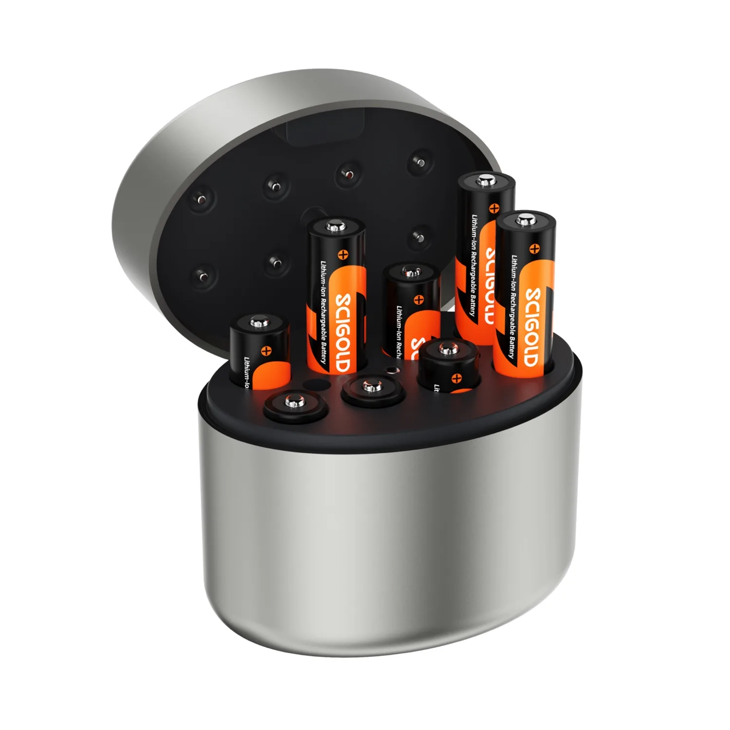 SCIGOLD AA Family Bundle — 8 Cells + CW508 8-Slot Smart Charger