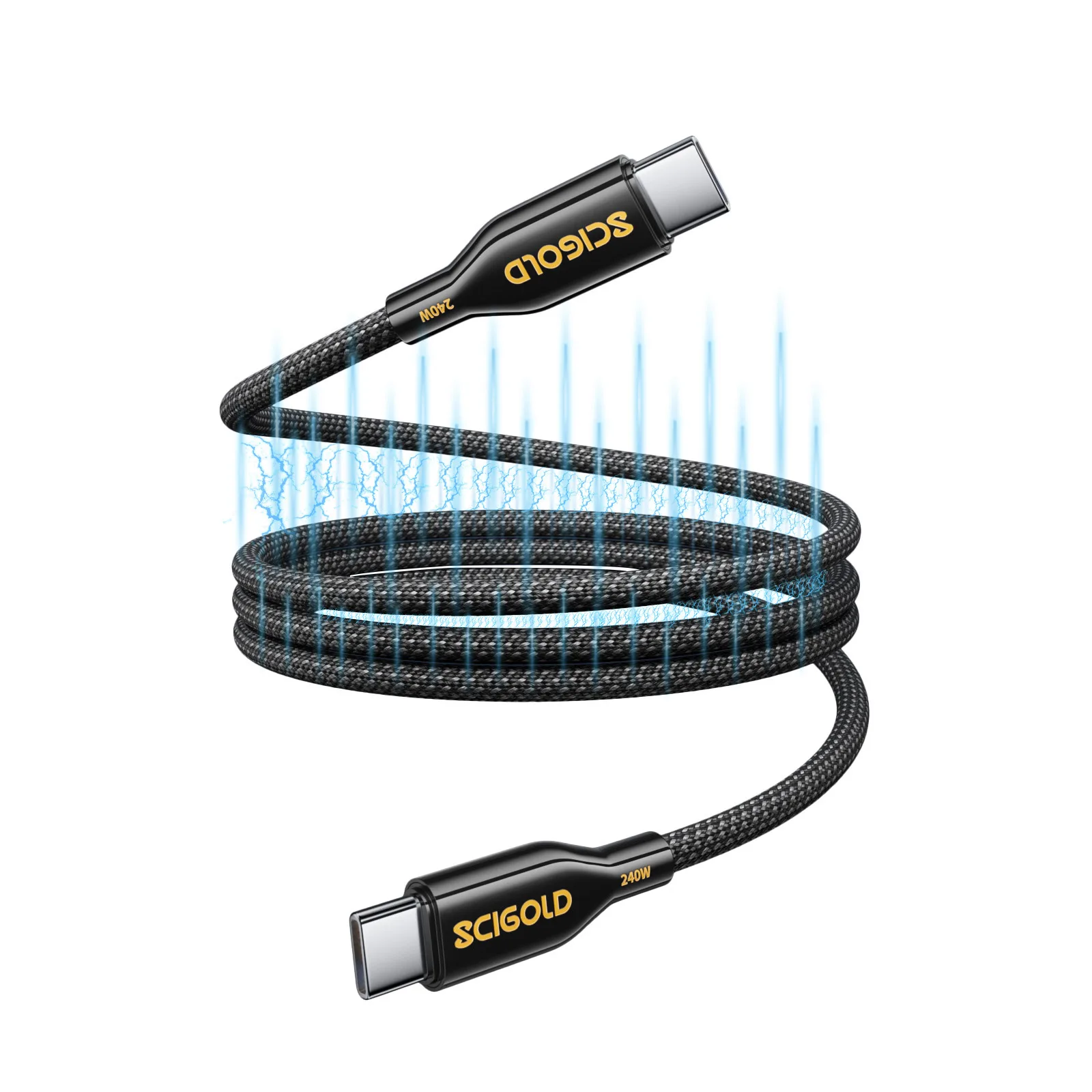 SCIGOLD 240W Braided Magnetic USB-C Cable