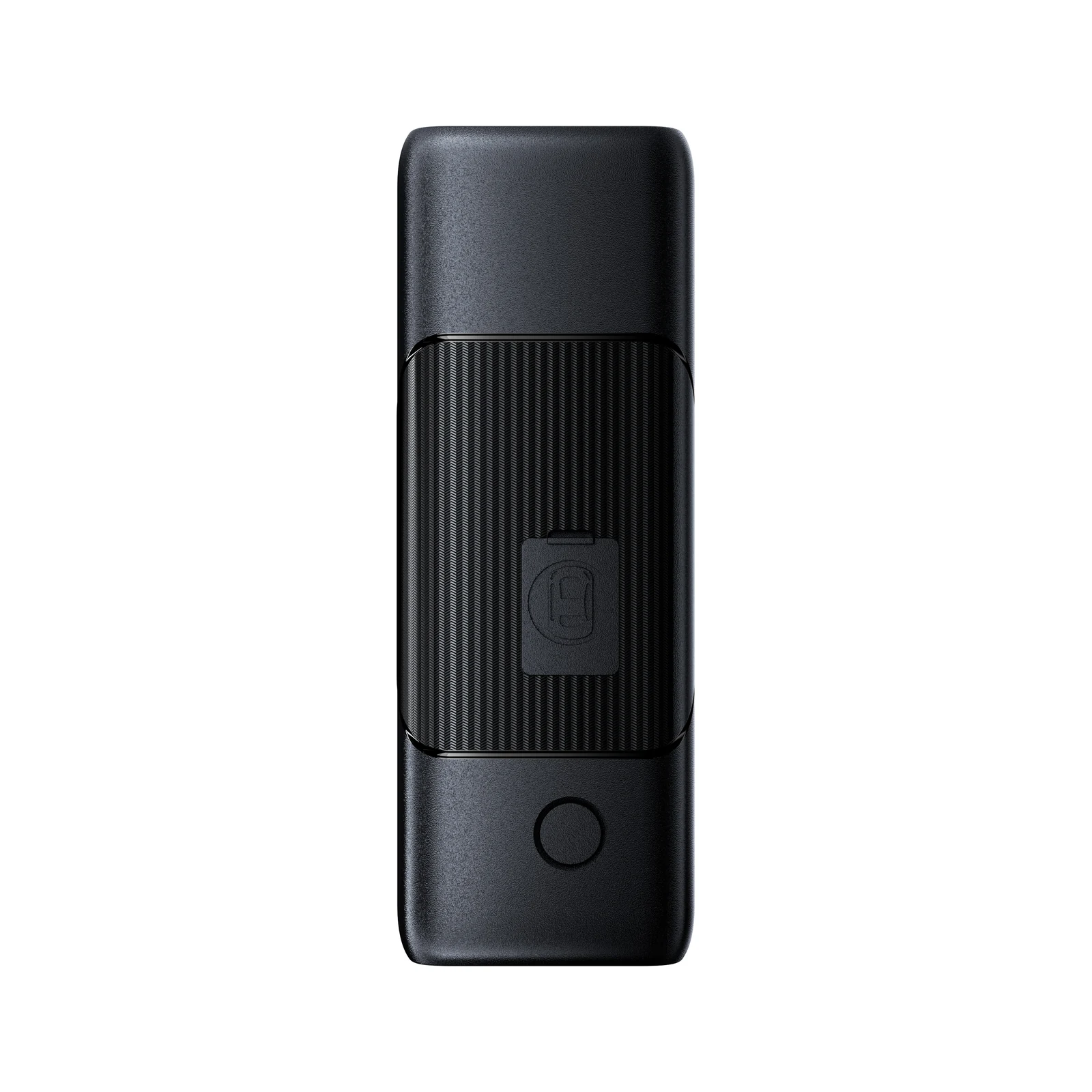 The narrow end of the SCIGOLD BK5300: a rubber safety cap with a car icon, and a round button below it